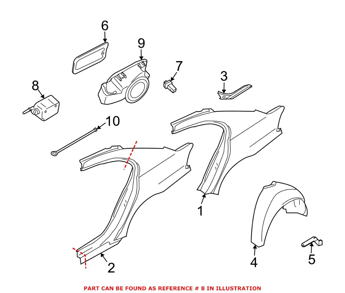 BMW Fuel Door Actuator 67116987638